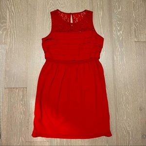 Loft Red Cocktail Dress